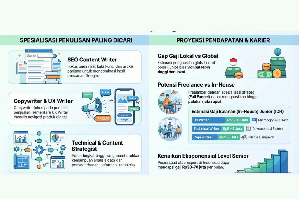 jenis dan pendapatan digital writer